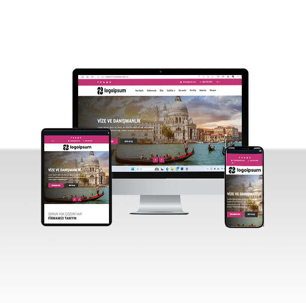 Hazır Yurtdışı Vize Danışmanlık Web Sitesi Paketi - Visa