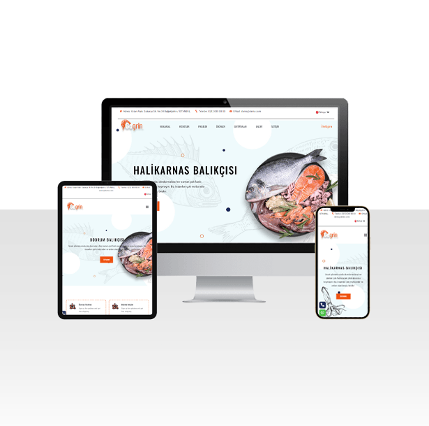 Izgara ve Balık Restoranı Web Sitesi Paketi - Somon