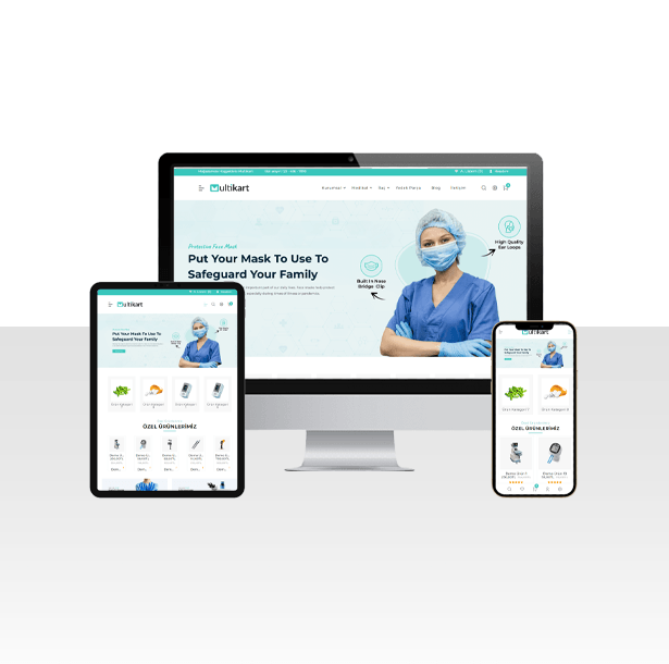 E-Ticaret Medikal Ürünleri Satışı Web Sitesi - FaceMask