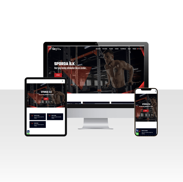 Spor Salonu / Fitness Web Sitesi Paketi - Protein