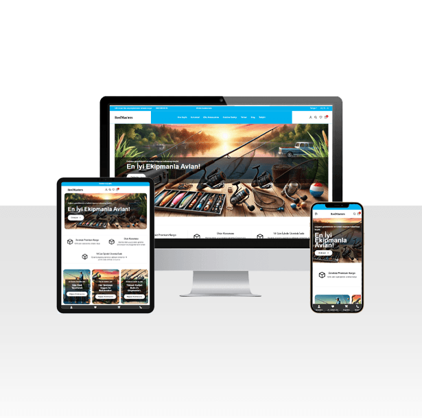 E-Ticaret Av Malzemeleri Satışı Web Sitesi Paketi - Yabani