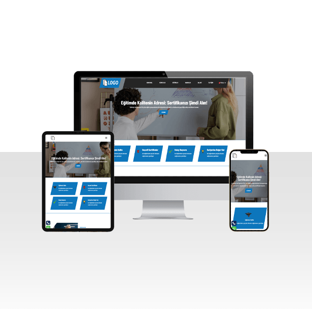 Belgelendirme Eğitimi ve Kursları Web Sitesi Paketi - Onli