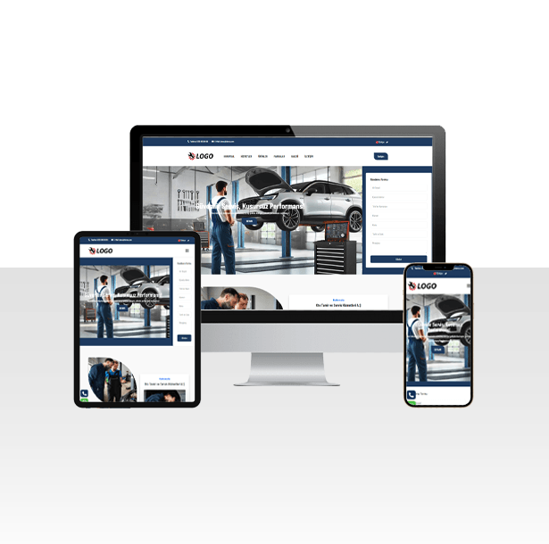 Oto Tamir ve Bakım Servisi Web Sitesi Paketi - Lassia