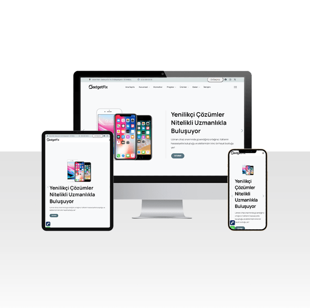 Cihaz Onarım Teknik Servisi Web Sitesi Paketi - Fixer
