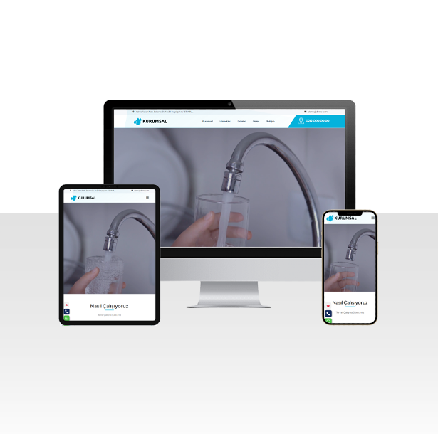 Su Arıtma Sistemleri Firması Web Sitesi Paketi - Elazığ